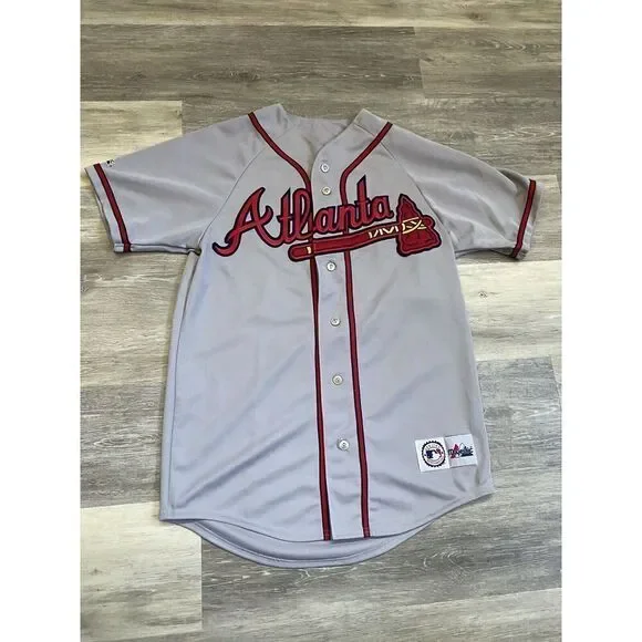 Majestic Authentic Atlanta Braves #10 Chipper Jones Baseball